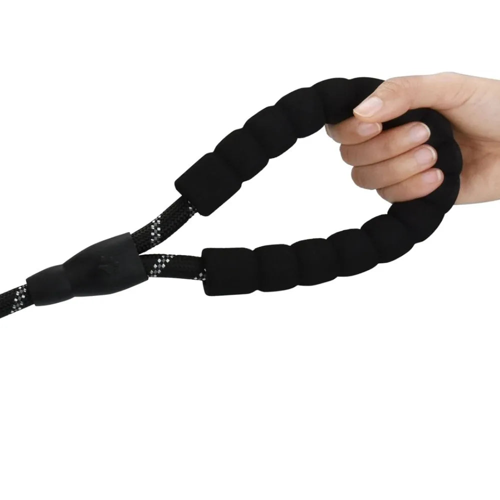 NONECN Nylon Dog Collar With Padded Handle And Reflective Thread