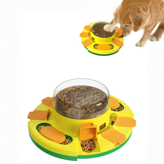 Hign-concerned Interactive Dog Puzzle Toy Slow Feeder Dispenser