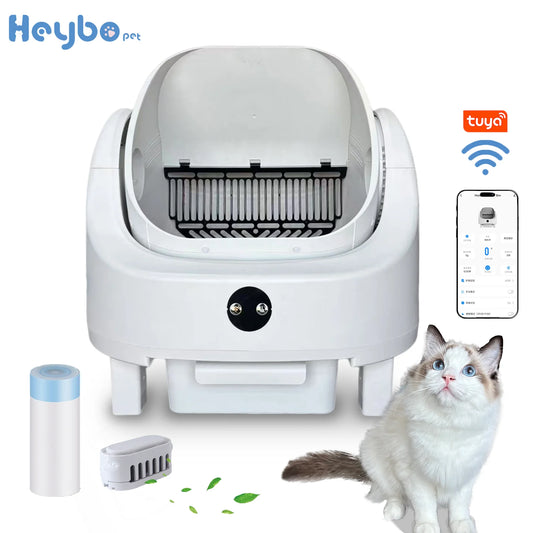 Heybo Self Cleaning Cat Litter Box Smart App Control