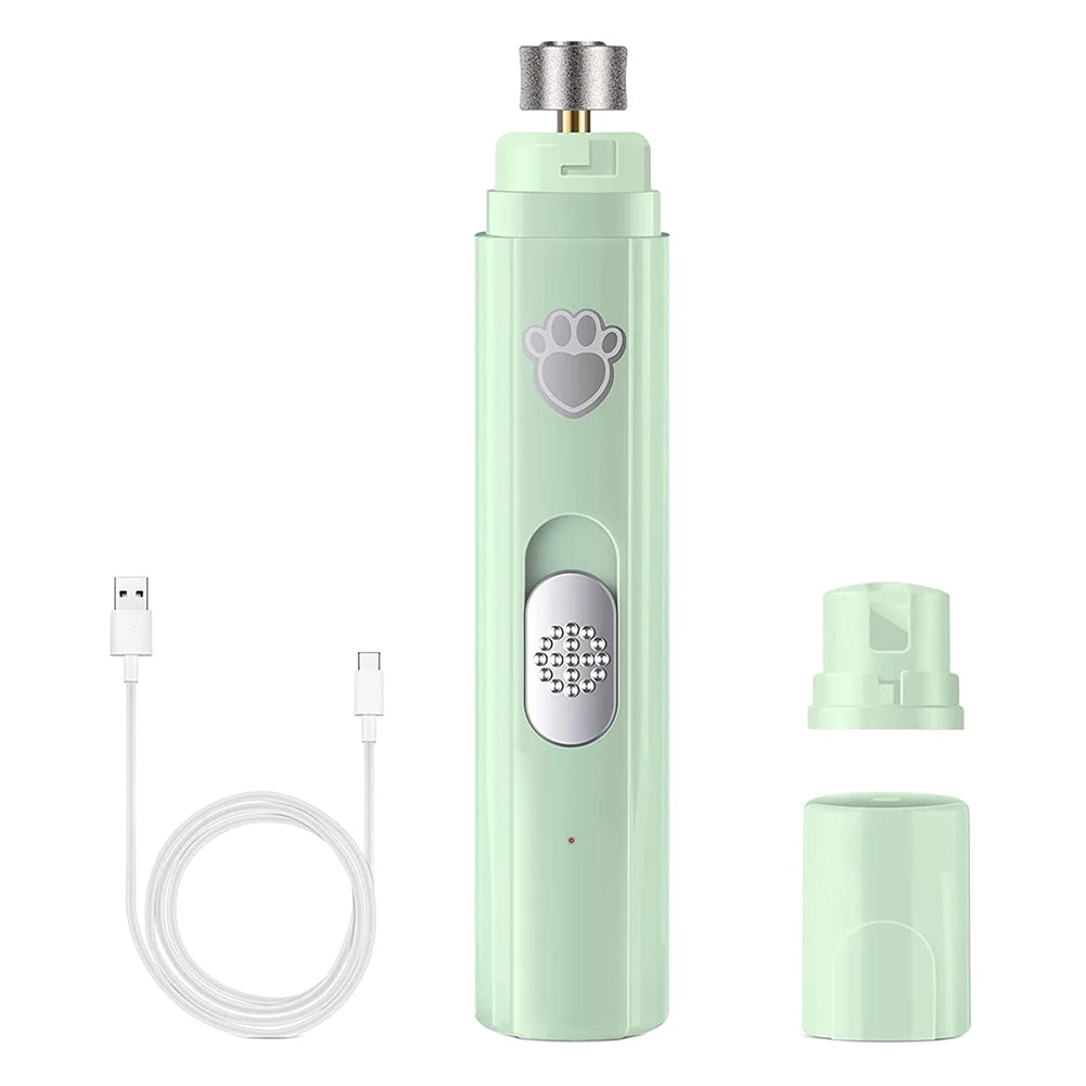 Shunmaii Electric Dog Nail Grinder USB Rechargeable LED 2 Speed