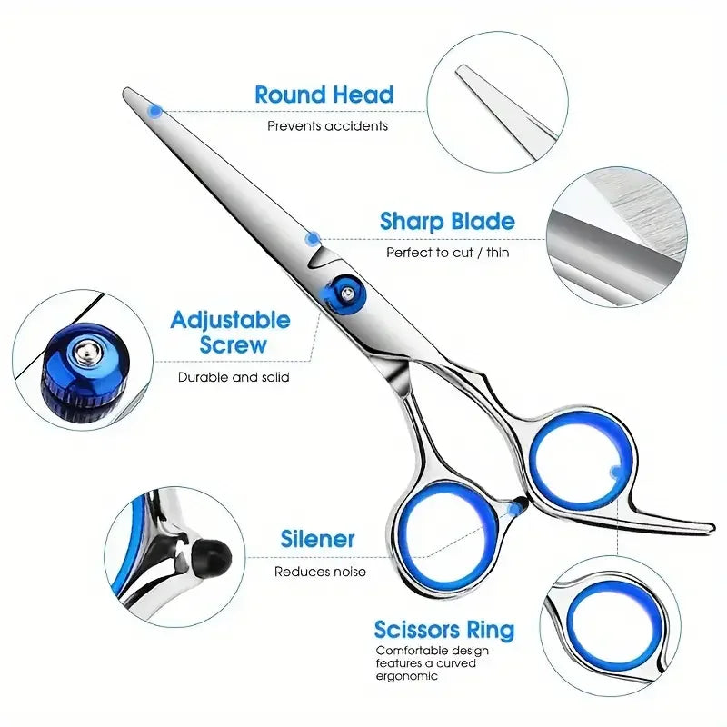Professional Dog Grooming Scissors Stainless Steel Round Head