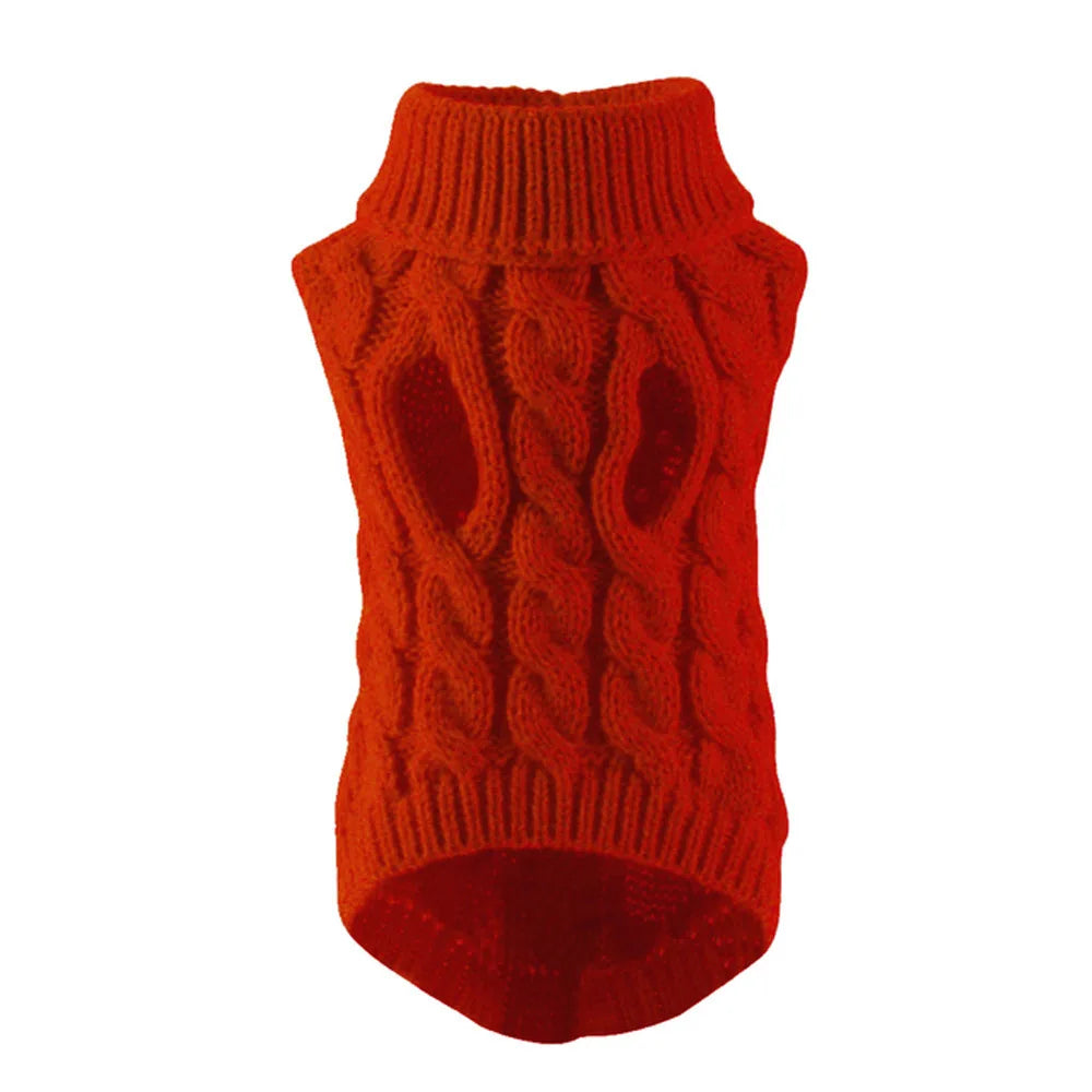 NONECN Pet Dog Sweater Autumn Winter Knit Warm Comfort Clothing