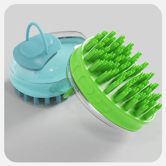Pet Bath Brush Two In One Silicone Grooming Comb For Dogs