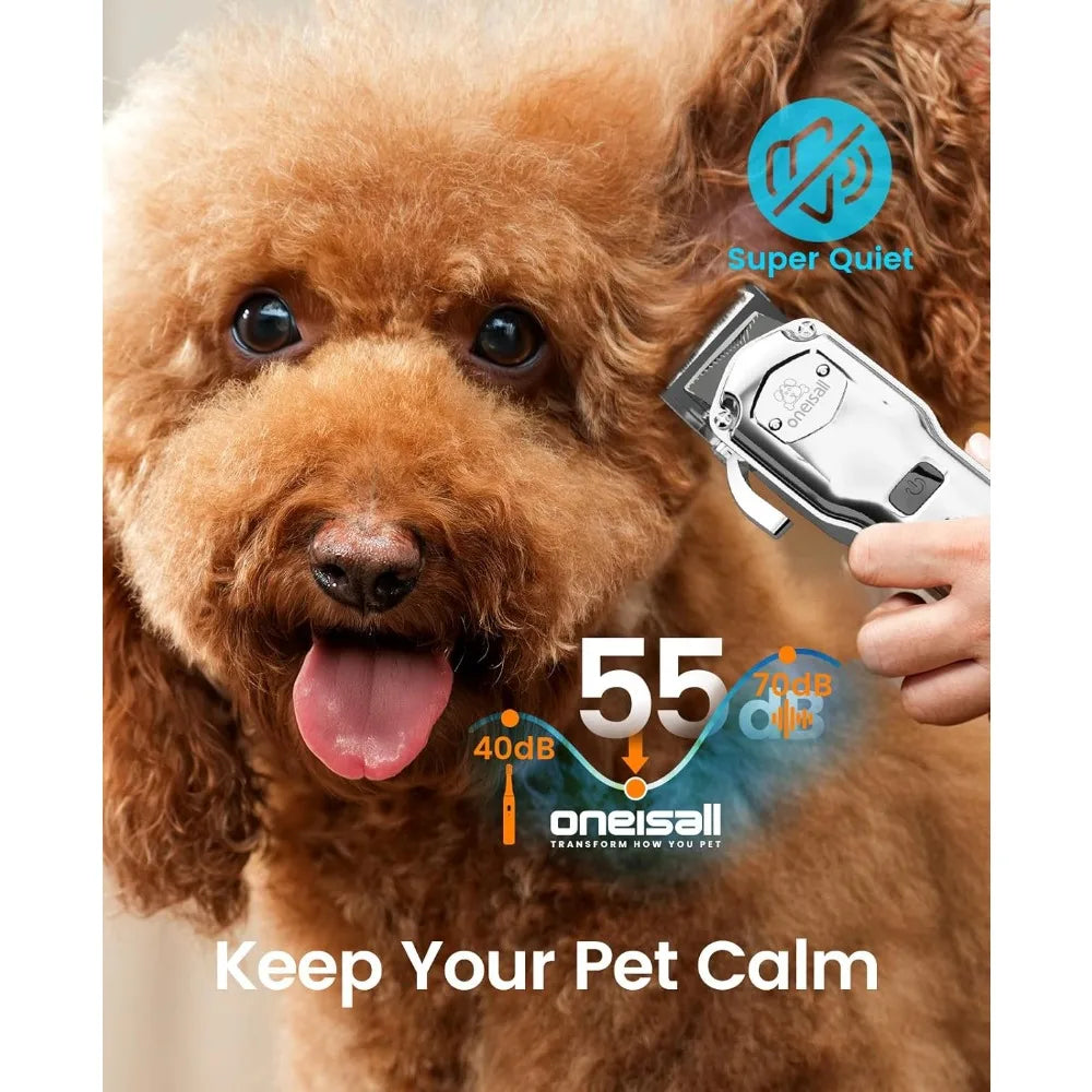 XMSJ Cordless Dog Clippers For Thick Hair Professional Grooming