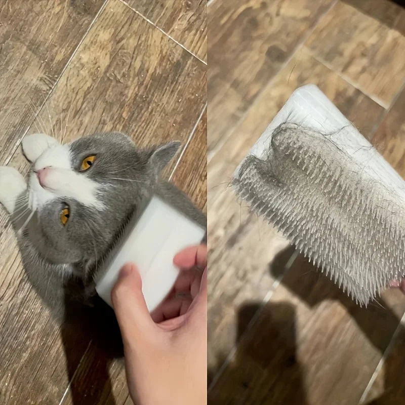 Soft Bristle Cat Tongue Sensory Brush for Pet Grooming