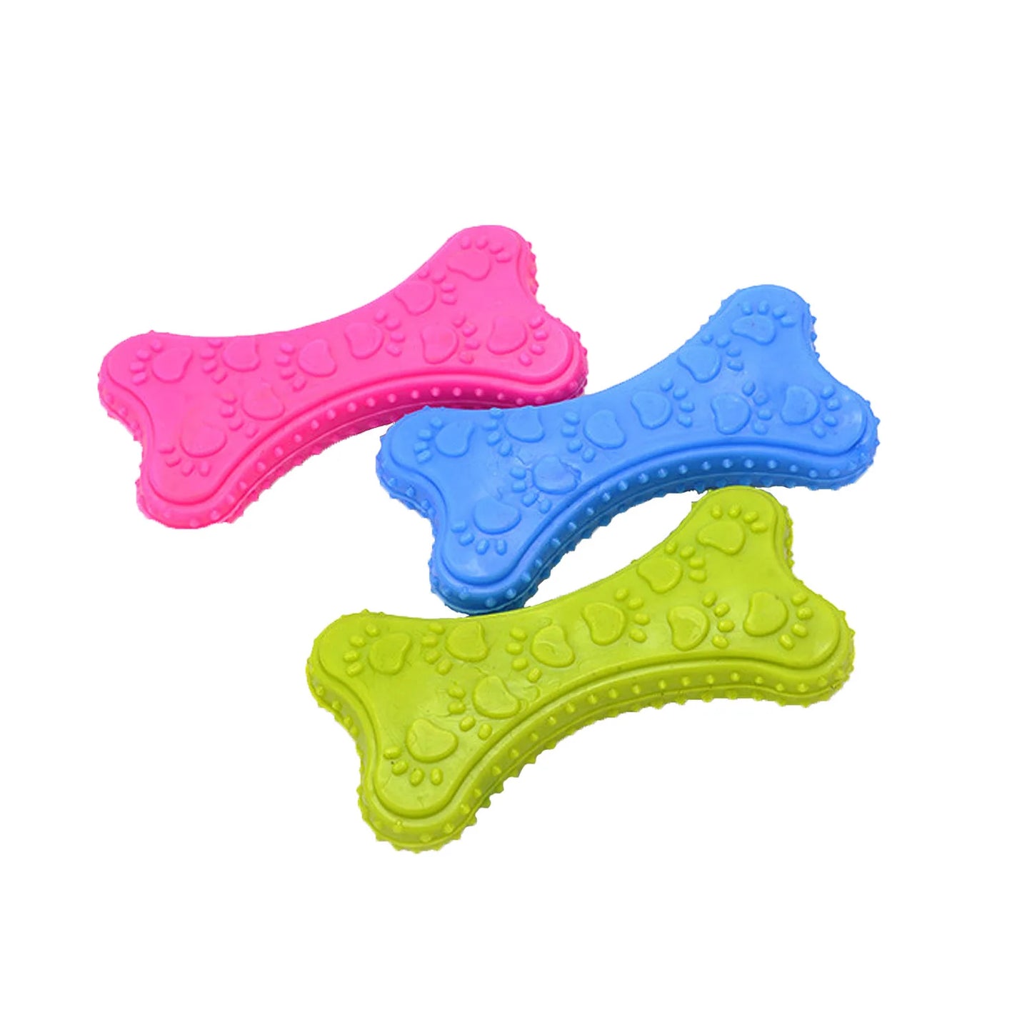 YTYIN Rubber BiteResistant Dog Toy for Small Breed Teeth Cleaning