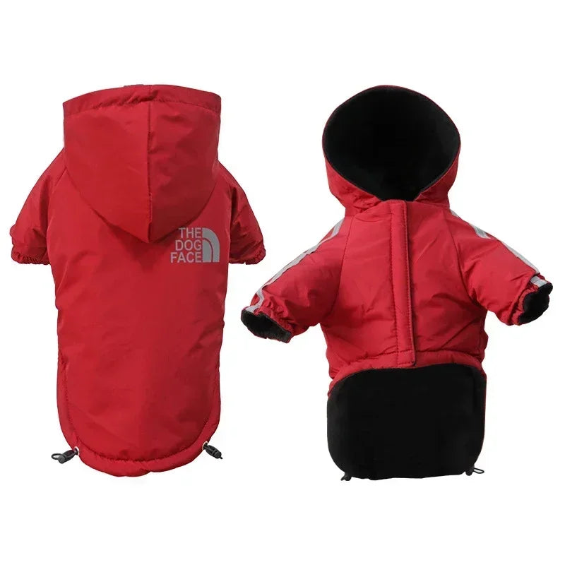 YOUSECN Reflective Dog Coat Winter Waterproof Hooded Jacket