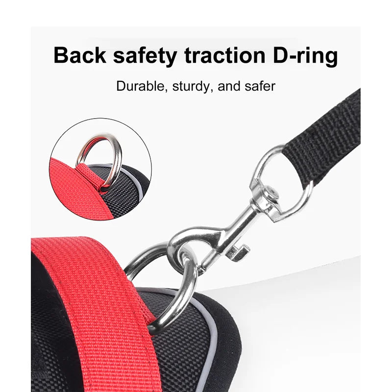 NONECN Reflective Dog Harness Vest Tactical 1680D Waterproof Oxford