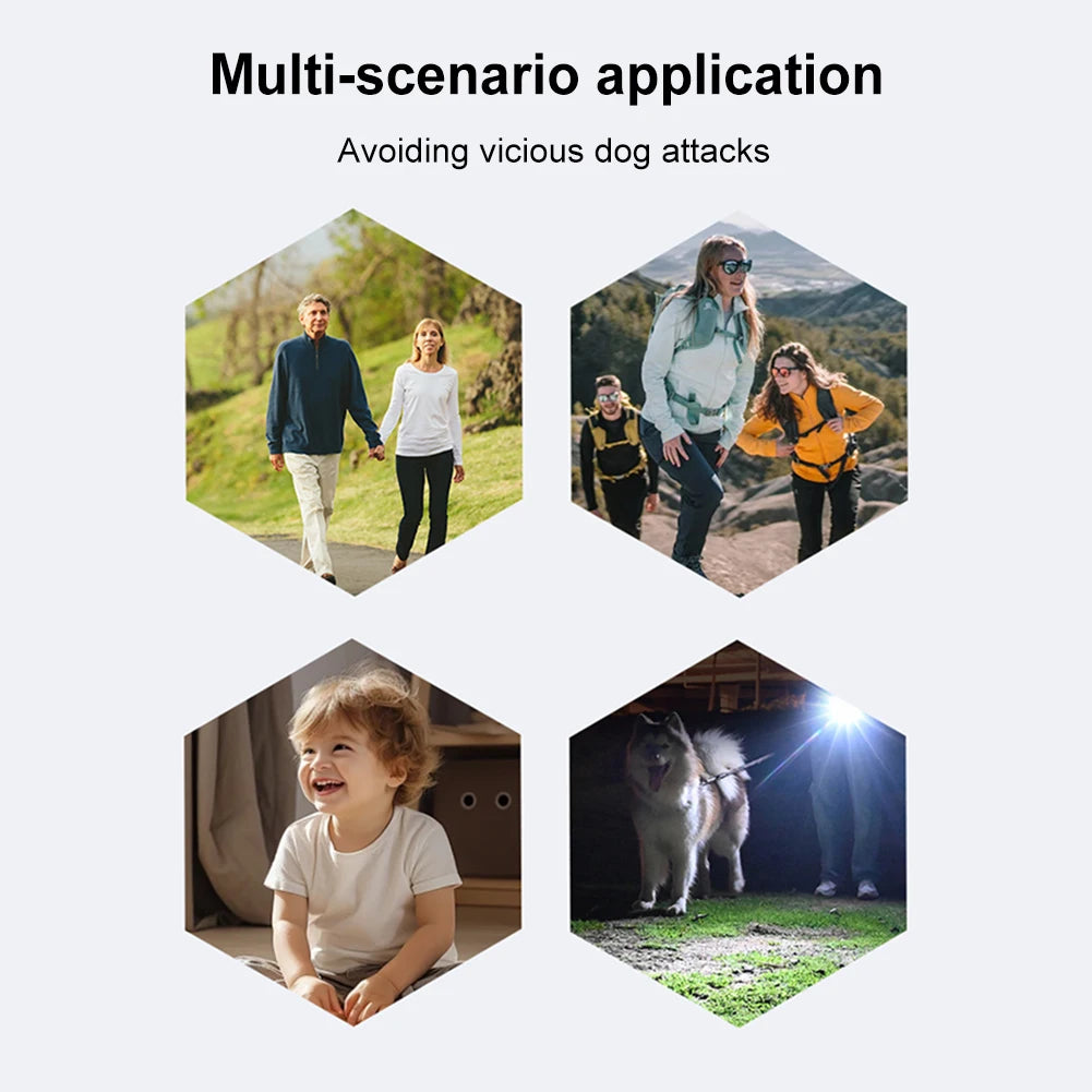 Shunmaii Ultrasonic Dog Bark Deterrent Device Long Range Rechargeable Flashlight