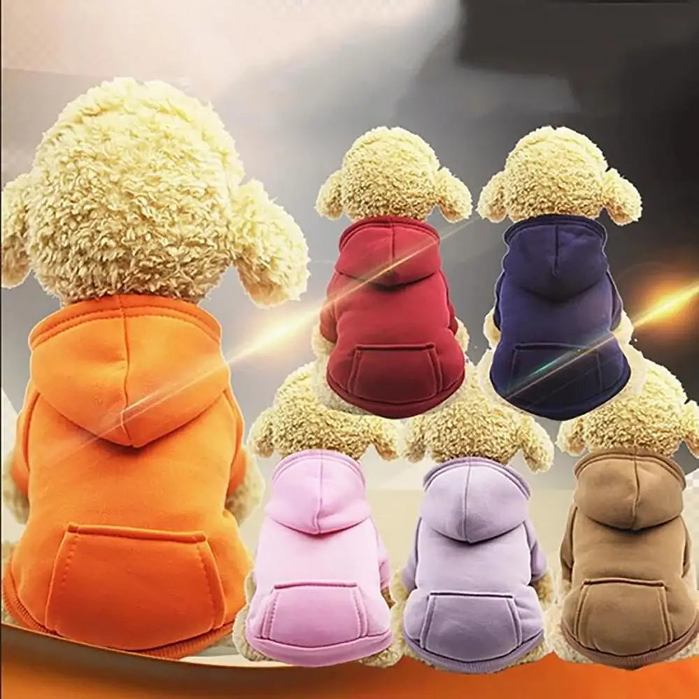Winter Dog Hoodie Sweatshirt For Dogs Pet Coat Autumn