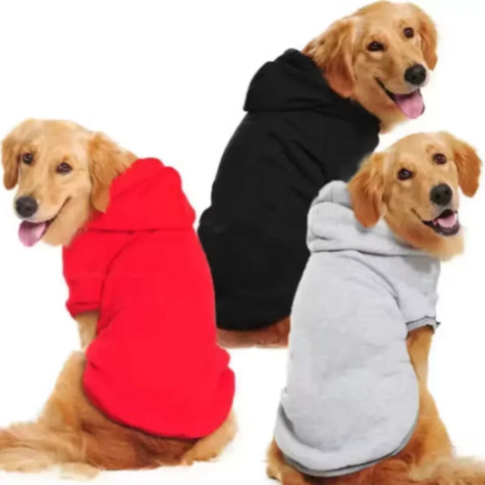 NONECN Winter Dog Hooded Sweatshirt Warm Coat for Pets