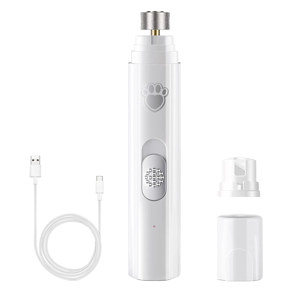 Shunmaii Electric Dog Nail Grinder USB Rechargeable LED 2 Speed