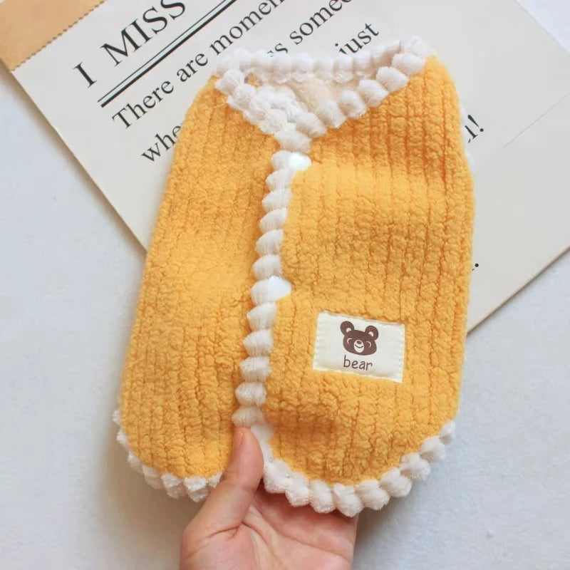 NONECN Winter Warm Fleece Dog Coat For Small Dogs Durable