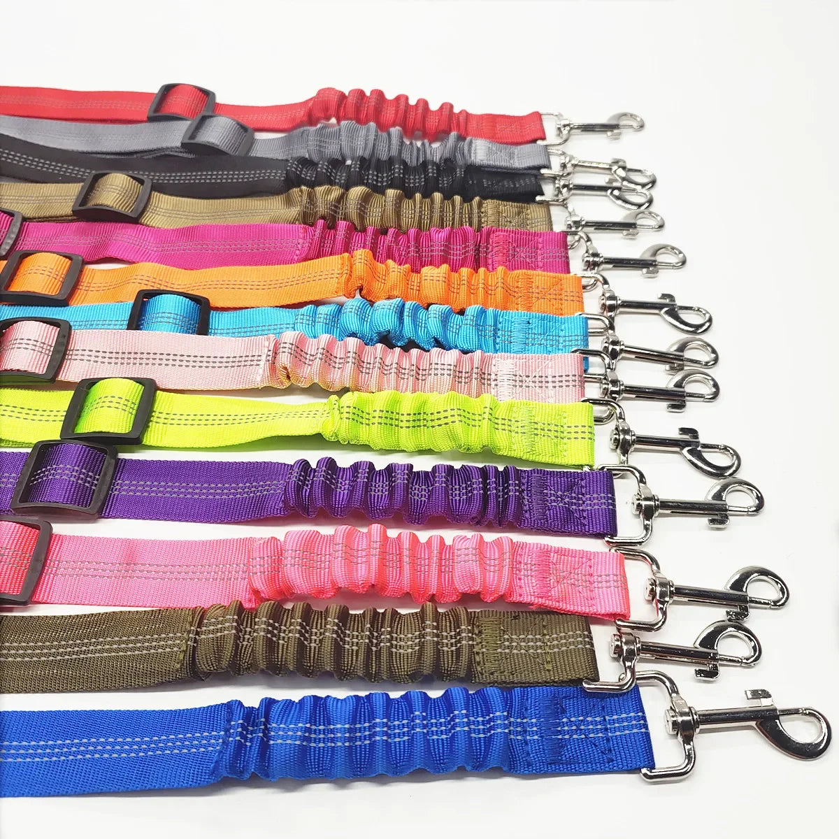 Adjustable Dog Car Seat Belt Harness Nylon Reflective Elastic