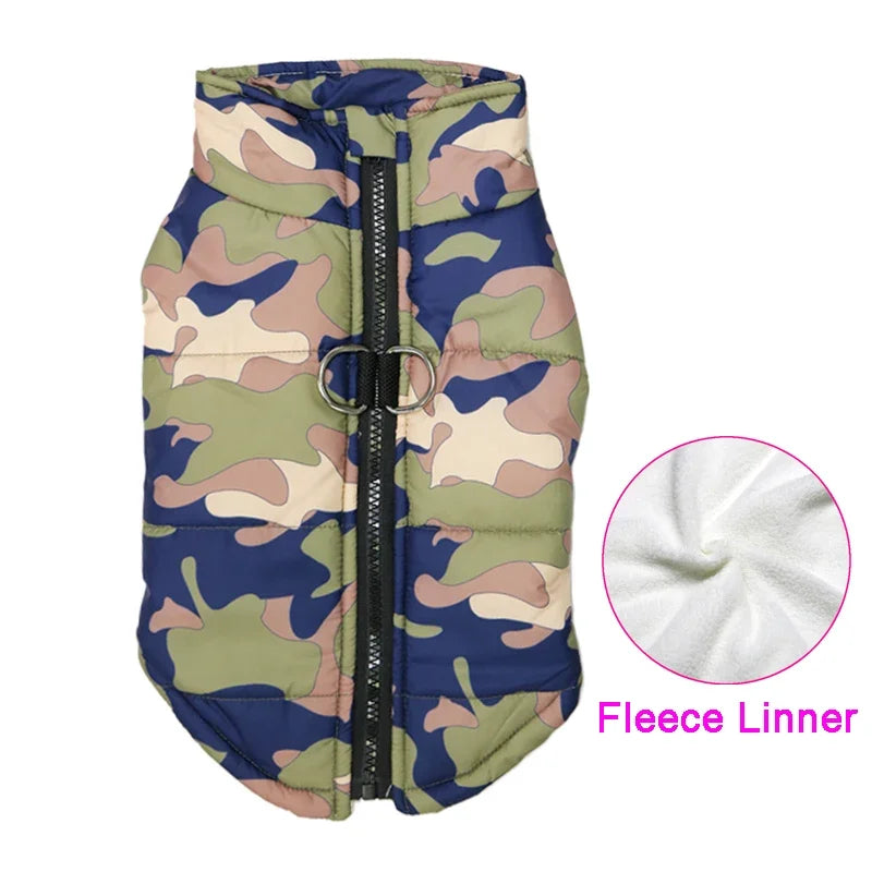 Guangdong Padded Winter Dog Coat Waterproof Zipper Vest