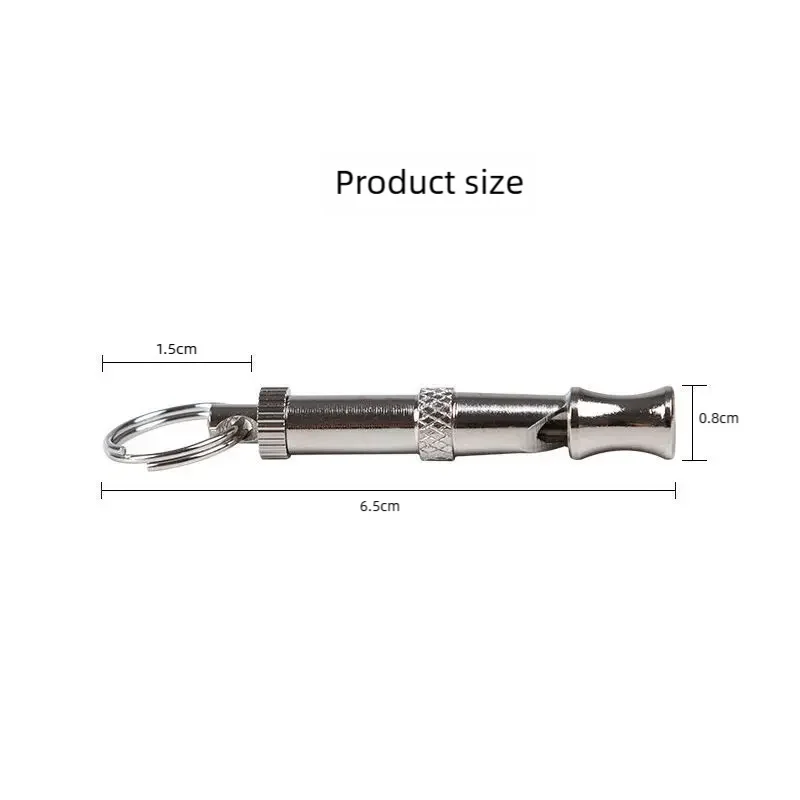 Dog Training Ultrasonic Whistle Stainless Steel Adjustable Pet Training Device