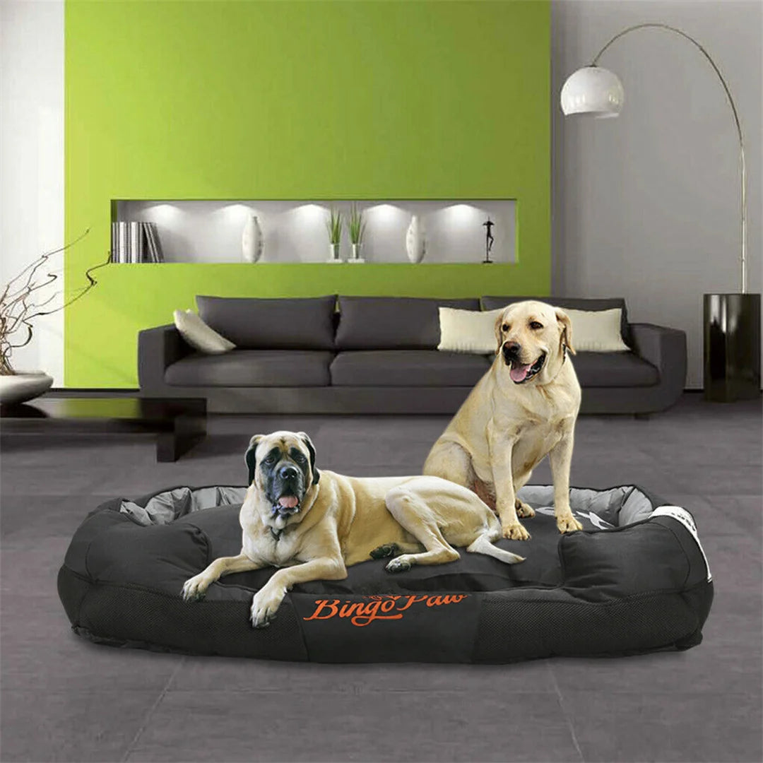 BingoPaw Waterproof Large Dog Bed With Removable Cushion Oxford Cover