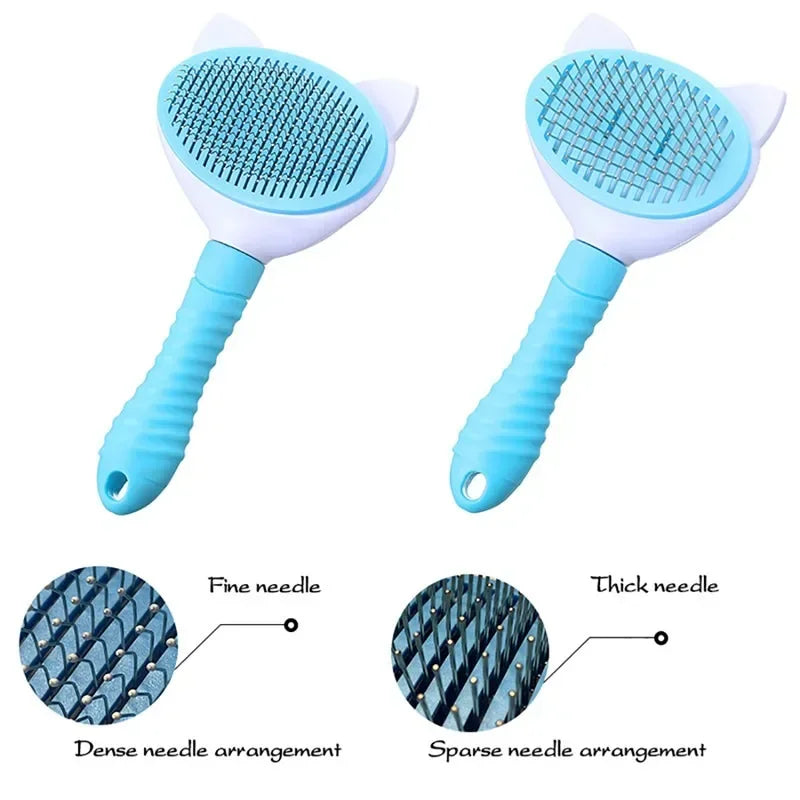 Cat Self Cleaning Grooming Brush Pet Comb For Dogs Cats
