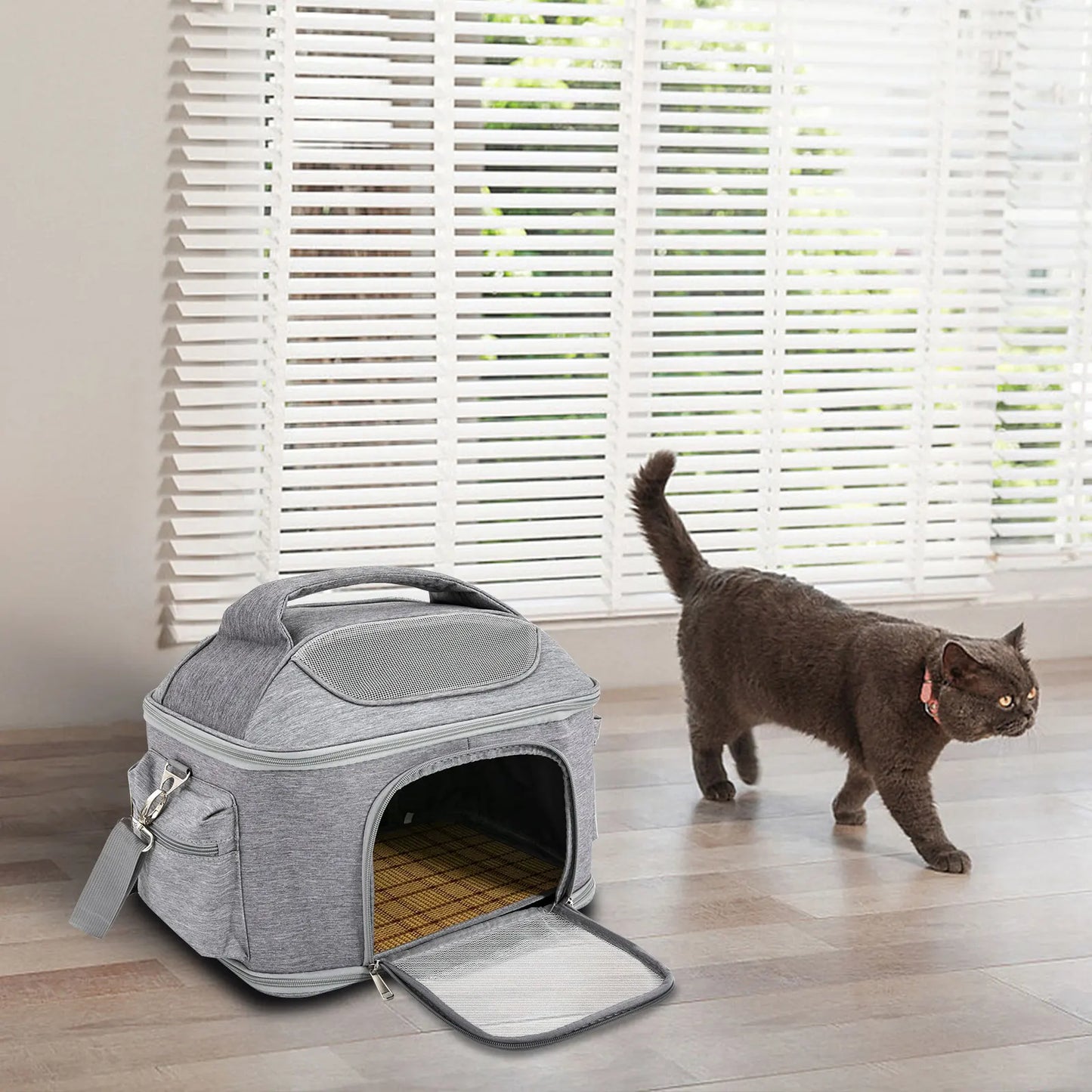 Pet Backpack Breathable Foldable Tote Bag For Dogs And Cats