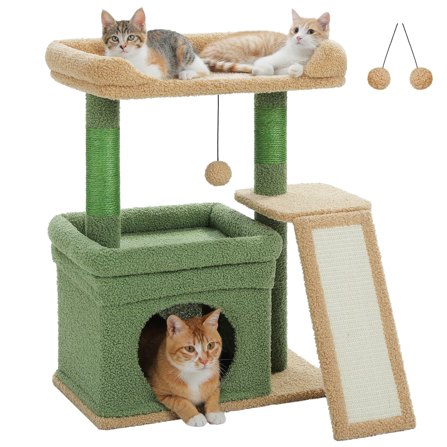PAWZ Road Small Indoor Cat Tree With Sisal Post