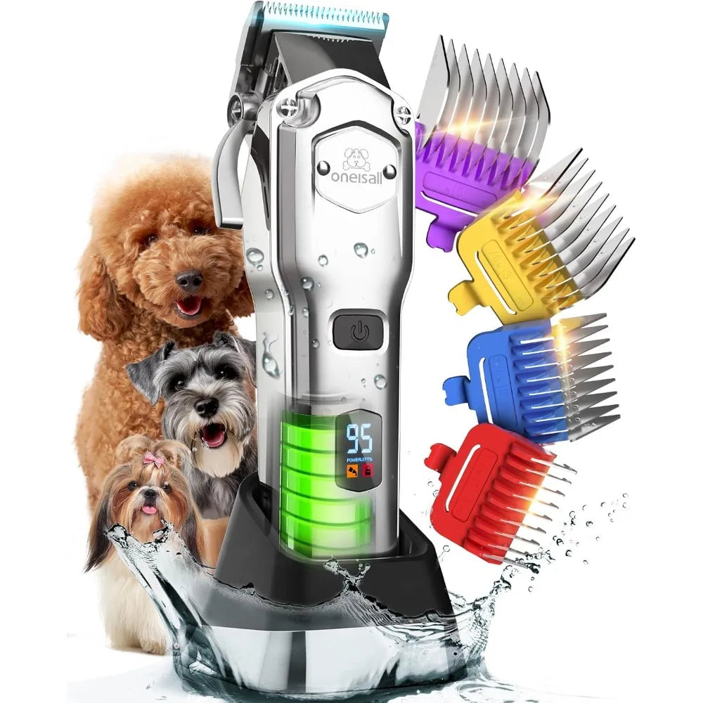 XMSJ Cordless Dog Clippers For Thick Hair Professional Grooming