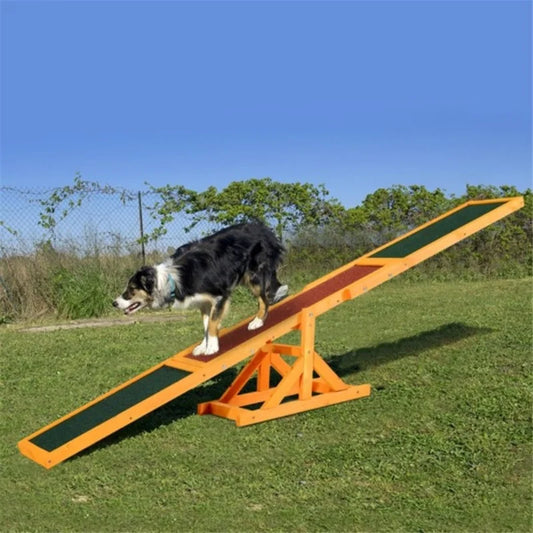 Pet Seesaw Dog Training Toy Wood Balance Outdoor Playground