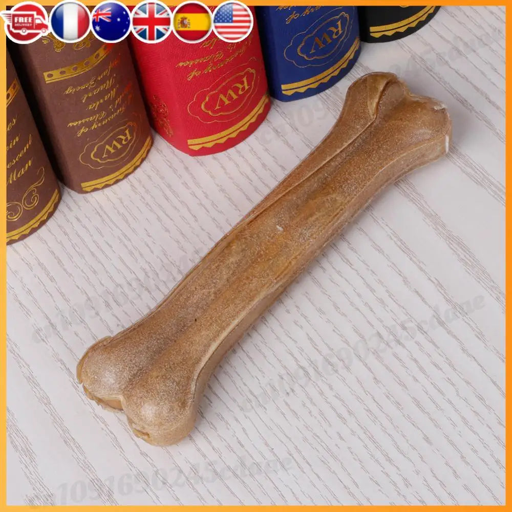 Cowhide Leather Dog Chew Bone Teeth Cleaning Stick Non Toxic
