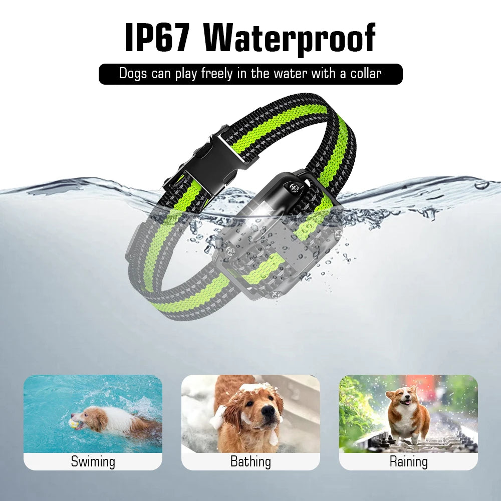 Pupopan Dog Training Collar Remote E Collar IP67 Waterproof