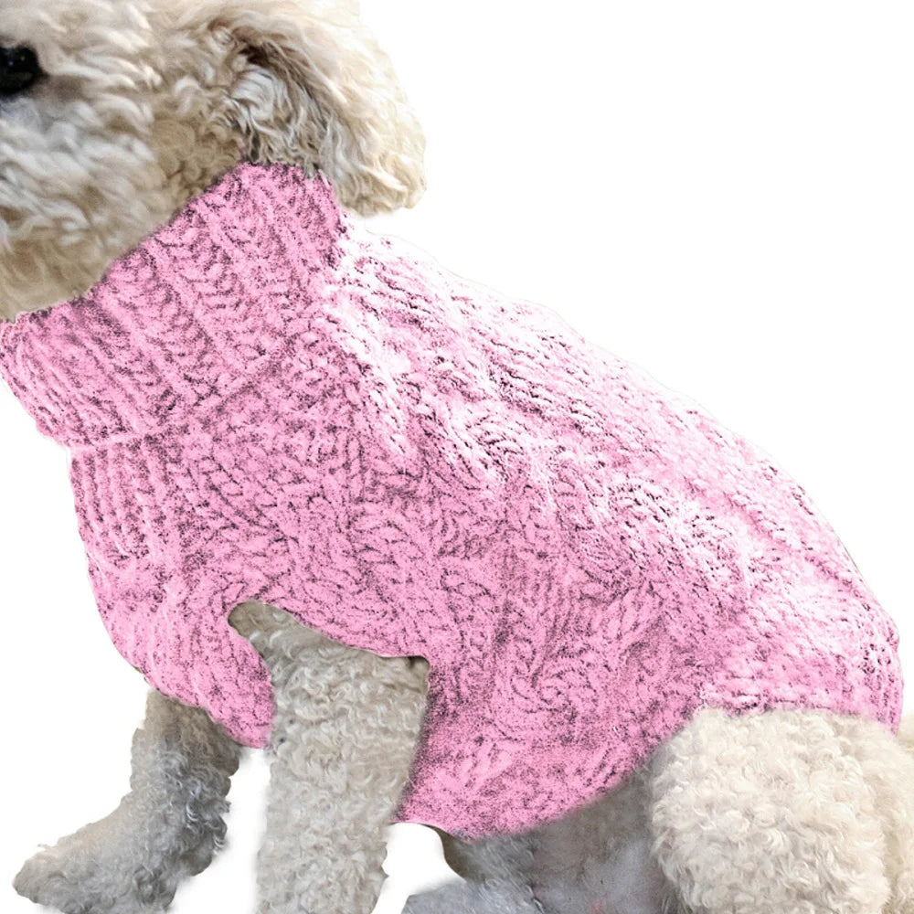 NONECN Pet Dog Sweater Autumn Winter Knit Warm Comfort Clothing