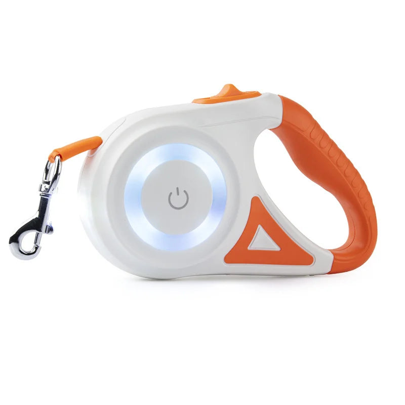 Booteely Automatic Retractable Dog Leash With LED Flashlight Nylon