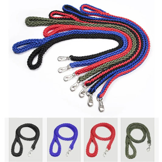 Heavy Duty Dog Leash Nylon Braided Lead For Strong Dogs