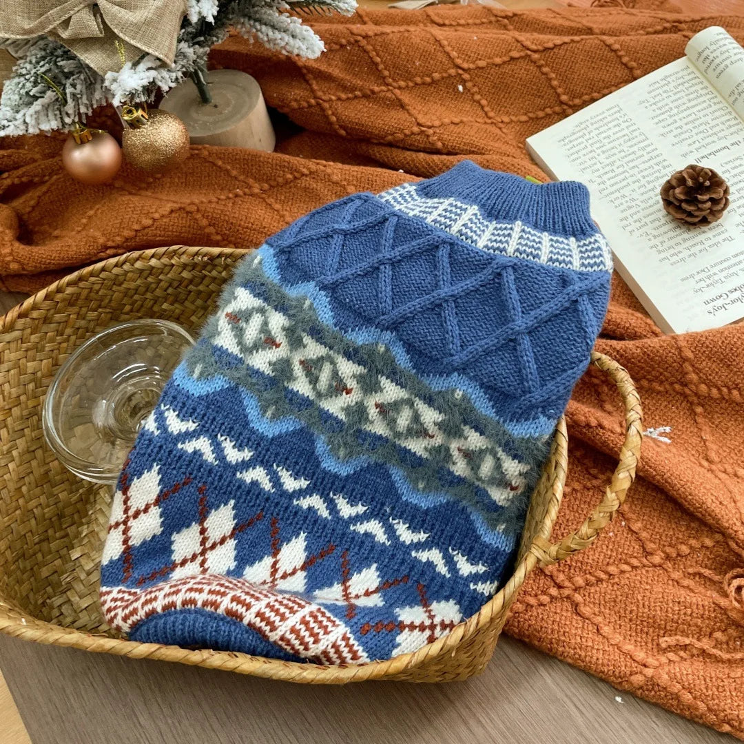 Korean Style Knitted Pet Sweater For Dogs And Cats