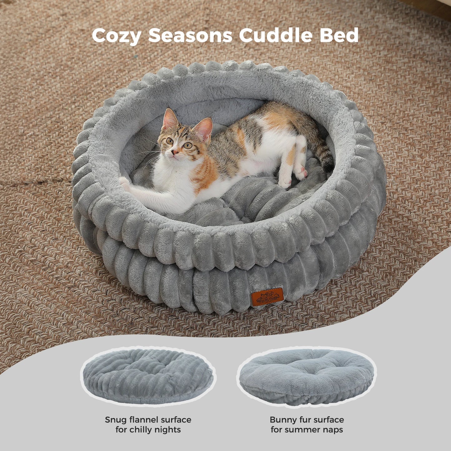 PAWZ Road Washable Durable Dog Bed With Anti Slip Bottom