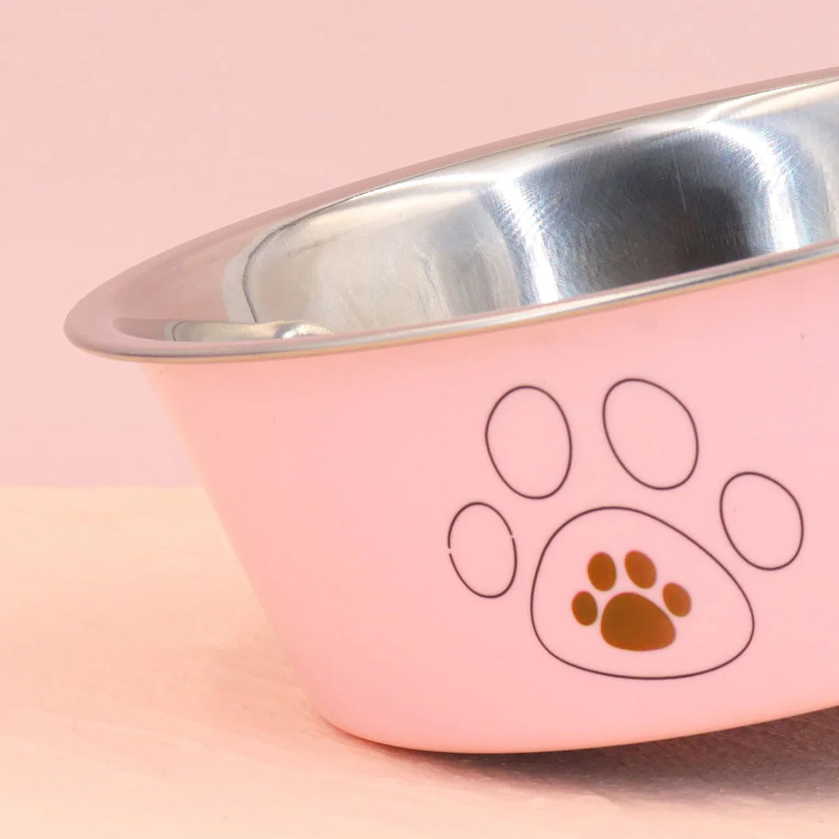 Stainless Steel Pet Bowl Non Slip Easy To Clean Indoors