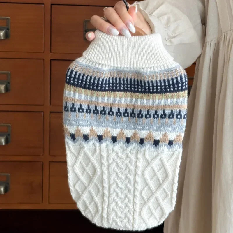 Korean Style Knitted Pet Sweater For Dogs And Cats