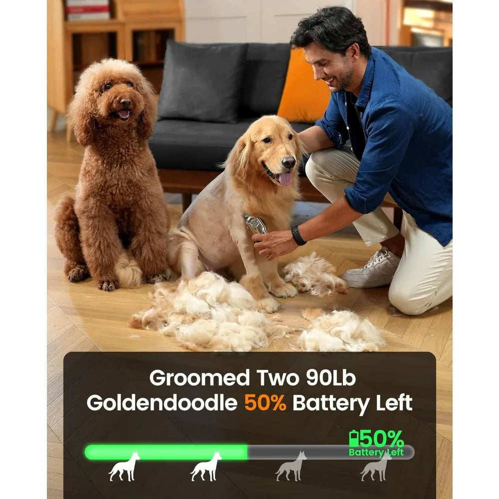 XMSJ Cordless Dog Clippers For Thick Hair Professional Grooming