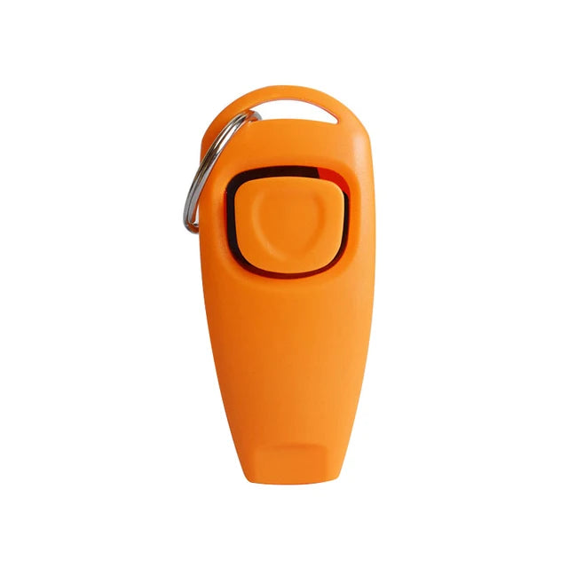 Two In One Dog Clicker Training Whistle With Key Ring