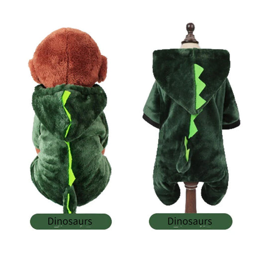 Pet Dog Clothes Warm Fleece Jumpsuits For Small Dogs