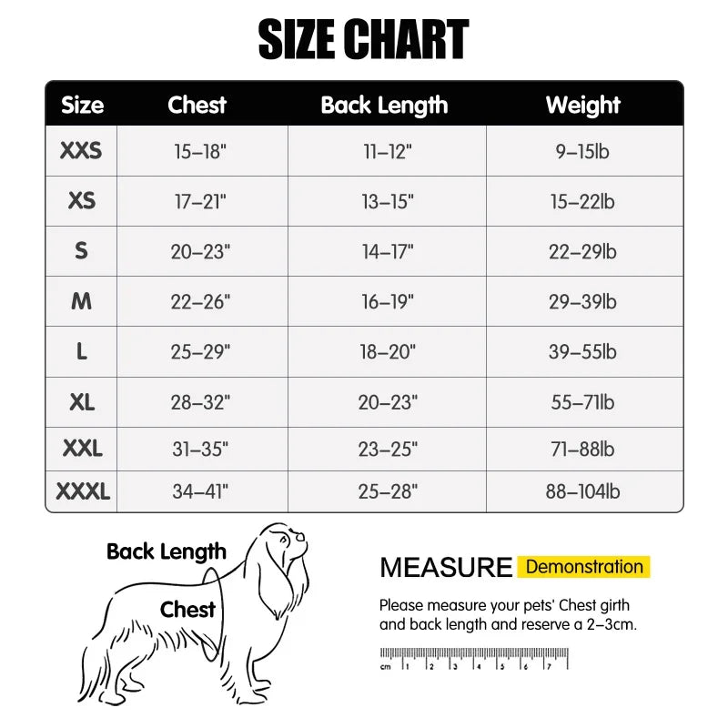 NONECN Recovery Suit for Dogs and Cats After Surgery
