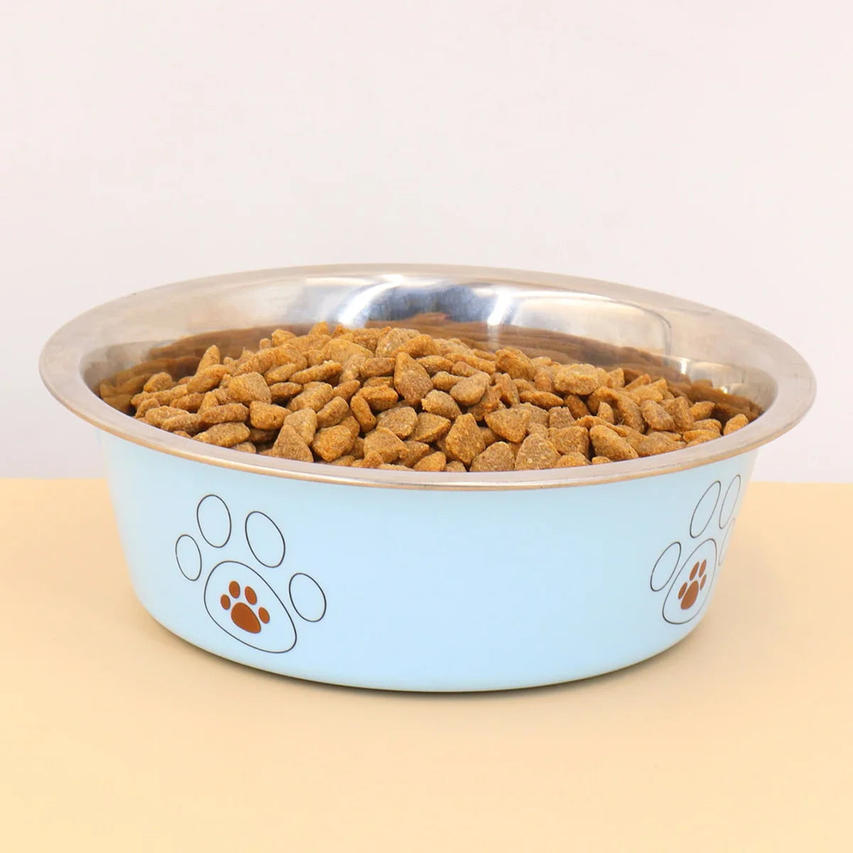 Stainless Steel Pet Bowl Non Slip Easy To Clean Indoors
