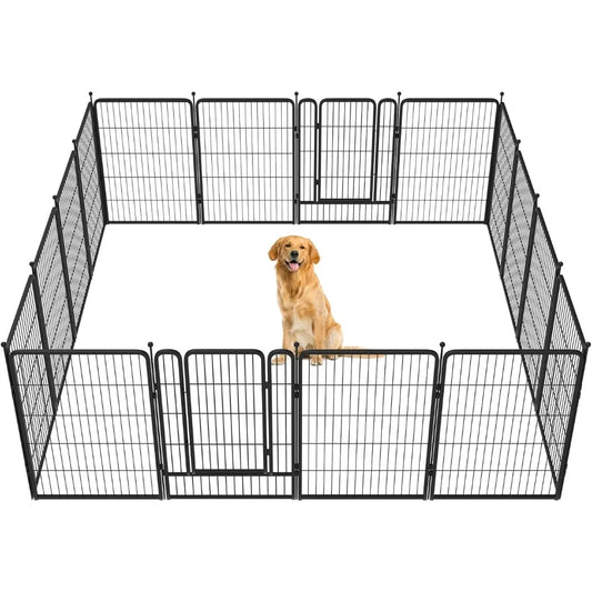 Dog Fence for Yard and RV Camping for Medium and Large Dogs