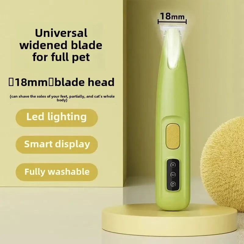 Dog Paw Trimmer With LED Light Waterproof LED Display