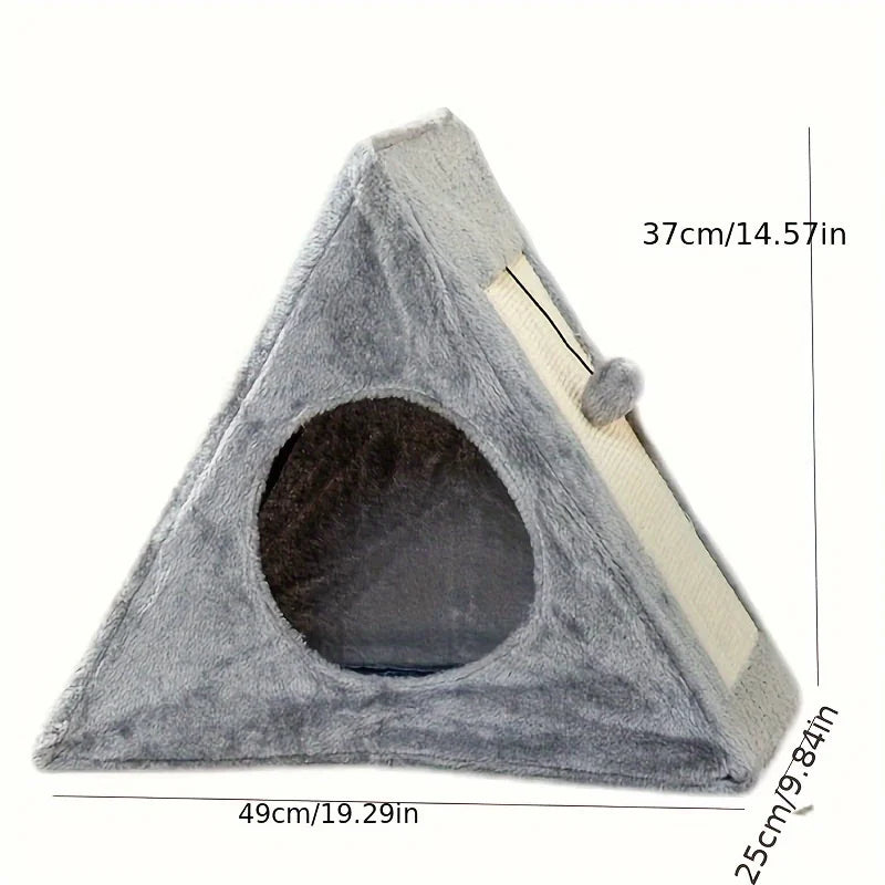 ZhejiangHign-concerned Cat Bed With Plush Toy Ball Scratching Board