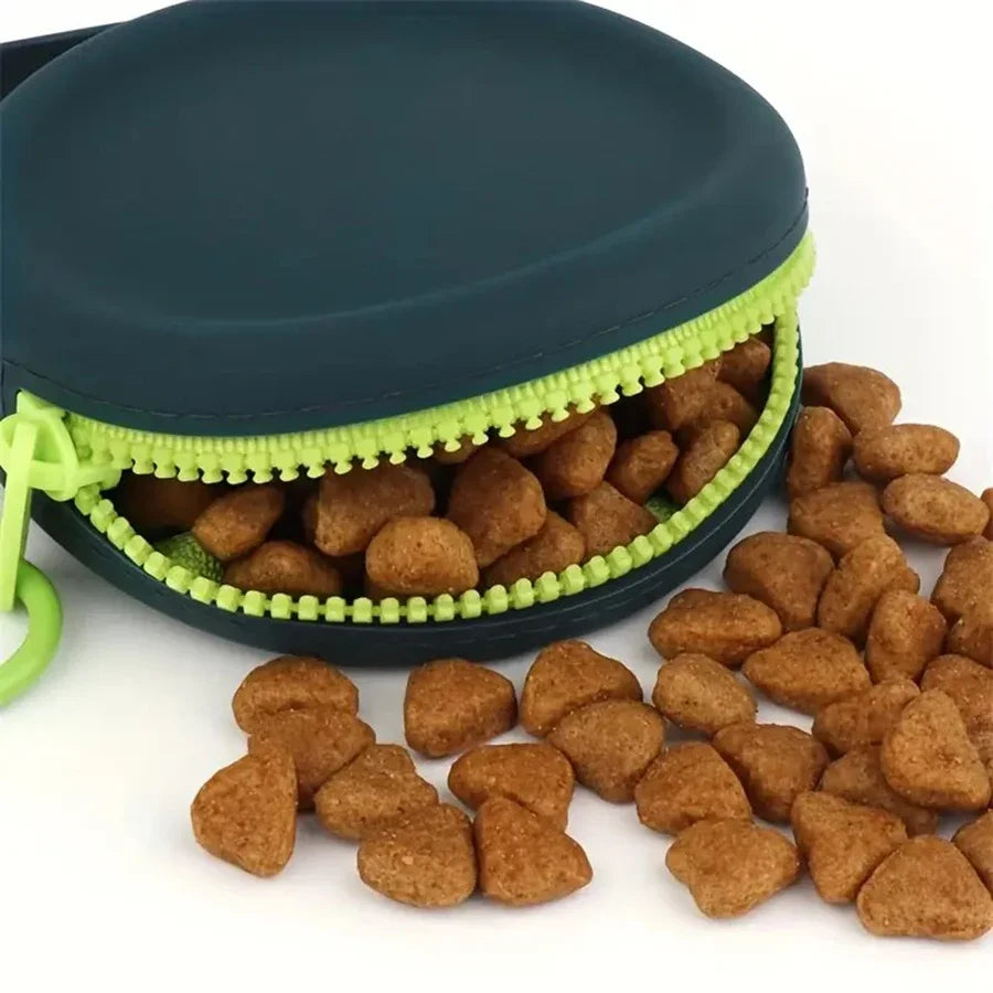 Eelhoe Dog Training Pouch For Treats Portable Silicone With Lanyard