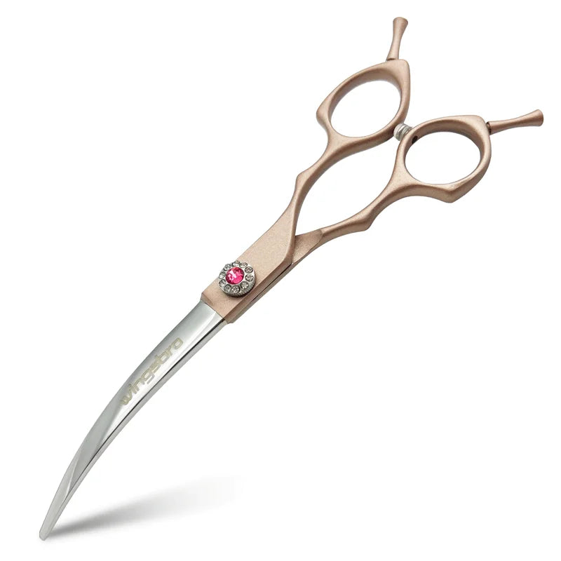 Wingsbro Professional Curved Thinning Dog Grooming Scissors
