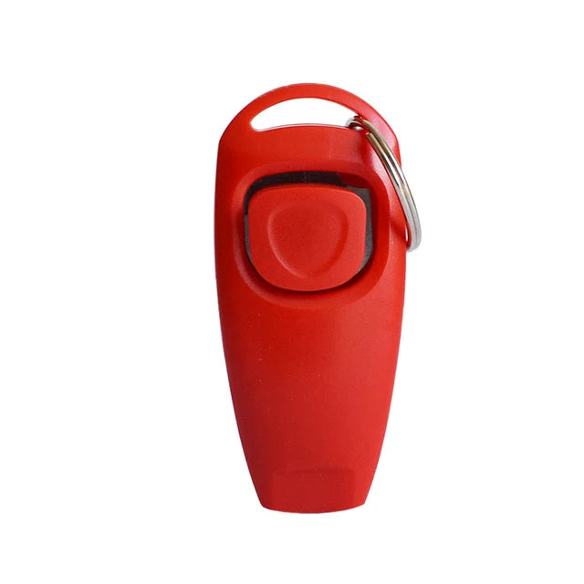 Two In One Dog Clicker Training Whistle With Key Ring