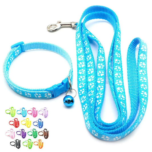 Printed Dog Cat Leash Adjustable Outdoor Walking Rope