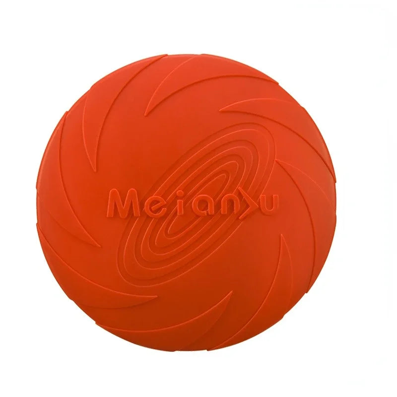 Silicone Dog Frisbee Flying Disc Interactive Toy For Pets