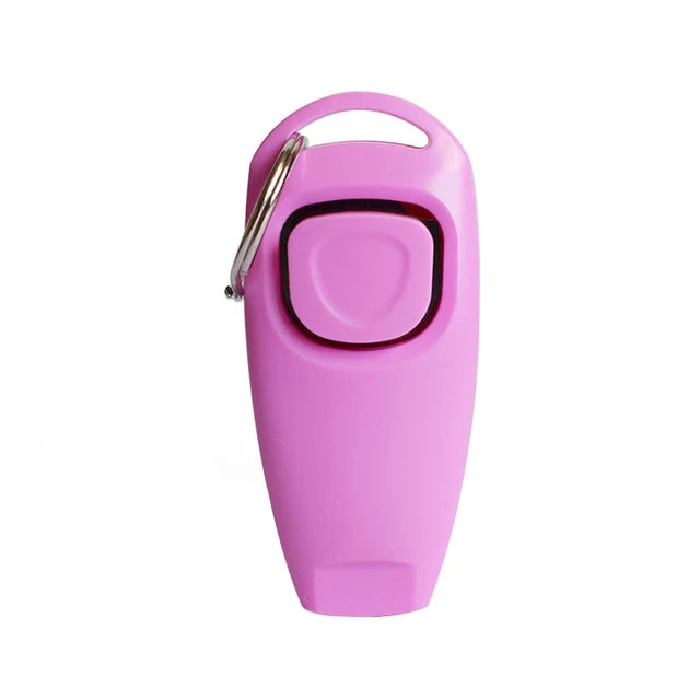 Two In One Dog Clicker Training Whistle With Key Ring