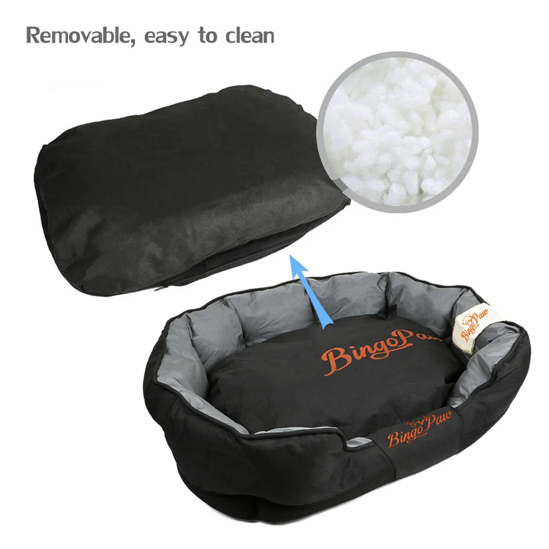 BingoPaw Waterproof Large Dog Bed With Removable Cushion Oxford Cover